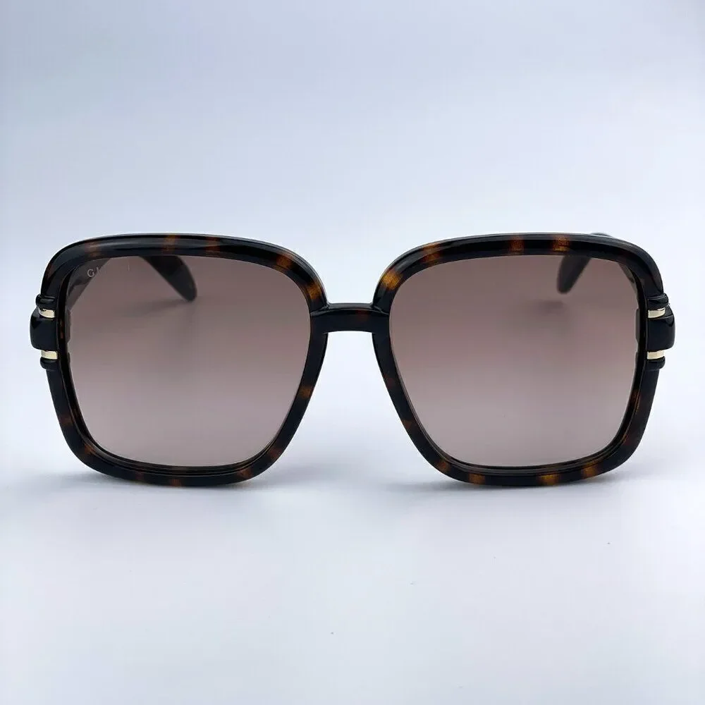 SALE! NEW Gucci GG1066S 002 Havana Brown Gradient Butterfly Women Sunglasses